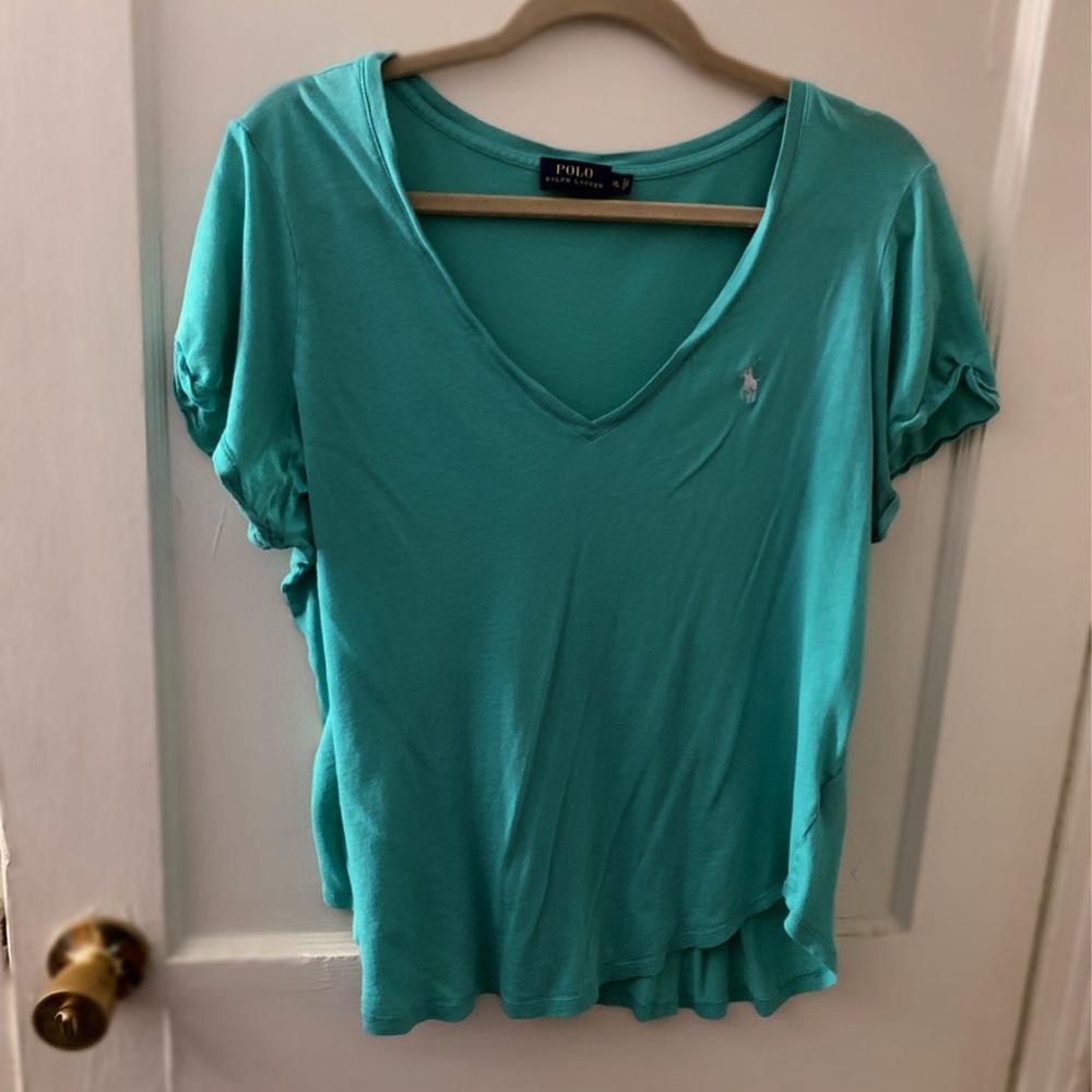 Polo Ralph Lauren Women's V-neck Short Sleeve Tee